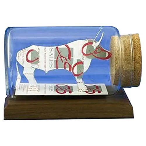 Texas Longhorn Sculpture, Made Up of 20 Business Cards, Best for Business Start-Ups, Offices, Restaurant, Schools, Sports, and Décors - A Perfect Collectors Item to Gift your Loved Ones