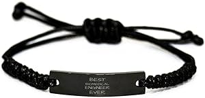 Biomedical Engineer Black Rope Bracelet, Best Biomedical Engineer Ever, Best Birthday Gifts for Men Women