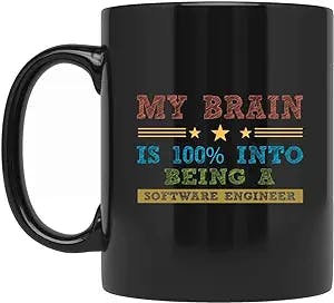 The Ultimate Mug for Any Coding Genius: Brain 100% Into Software Engineer G