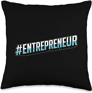 Entrepreneur Gifts Business owner Throw Pillow, 16x16, Multicolor