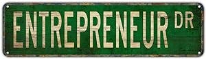 Get Your Entrepreneurial Game On with this Street Sign Decor!