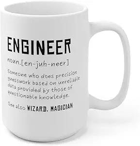 "Get Your Precision Fix with the Engineer Definition Mug! Hot Coffee Not In