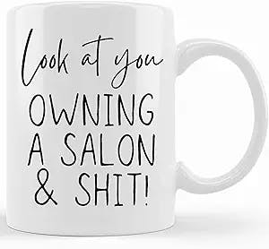 Get a laugh and a caffeine boost with this Personalized Salon Owner Gift! 