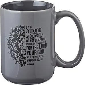 The Strong and Courageous Mug: A Must-Have for Christian Men!