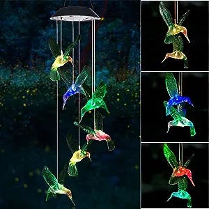 Shake it up with Solar Light Hummingbird Wind Chimes - Review!