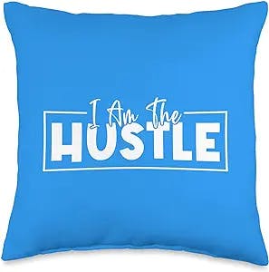 vintage entrepreneur gifts Funny Entrepreneur Side Hustle Gift Plan Throw Pillow, 16x16, Multicolor