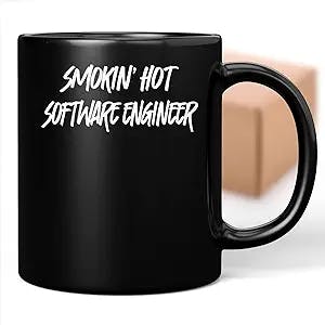 Coffee Mug Gifts for Smokin Hot Software Engineer Coffee Novelty - Funny Cute Gag Idea Gifts for Men Women Coworker Family Lover Special Gifts for Birthday Christmas Funny Gifts Presents 855716