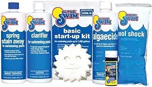 In The Swim Pool Basic Opening Chemical Start Up Kit - Above Ground and In-Ground Swimming Pools - Up to 7,500