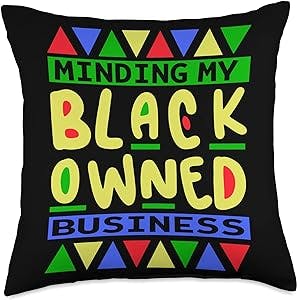 Minding My Black Owned Business Pillow: The Perfect Accent for the Successf