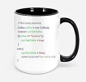 Sourcode Java Program Coffee Mug Computer Science Programming Software Developer Coding Mug Gift Programmer Coffee Mug Codding Mug Coffee Gift Mug Valentine Programmer (11 Oz, Black#1)