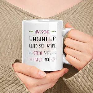 muggable Gift For Lead Software Engineer Mom From Son, Daughter - Mother's Day, Birthday, Or Christmas Gift 11oz, 15oz White Ceramic Mug