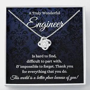 Personalized Gift - Love Knot, Engineer Gifts For Women, Civil Engineer Gifts Mechanical Engineer Software Engineer Engineer Student Gift Engineer Graduation