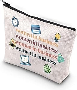 TSOTMO Female Entrepreneur Gift Women In Business Woman Empowerment Zipper Pouch Makeup Bag (women in business)