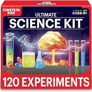 Einstein Box Science Experiment Kit For Kids Aged 8-12-14 | STEM Projects | STEM Toys | Gift for 8-12 Year Old Boys & Girls | Chemistry Kit Set For 8-14 Year Olds