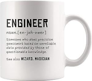 Engineer Definition Someone Who Does Precision Funny Engineer Gifts For Engineer Student And New Licensed Passer Coffee Mug (11 oz)