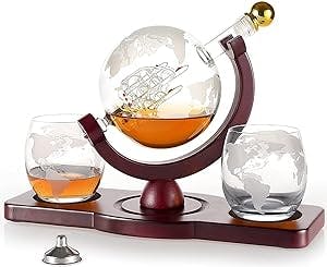Best Father's Day Gift for Your Globe-Trotting Dad: Globe Decanter Set with