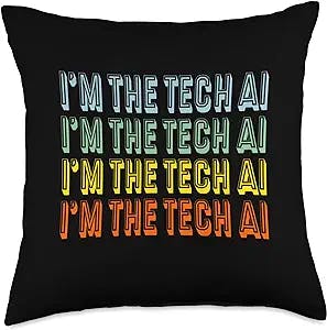 Software Systems Engineer Network Admin Gifts idea Information Technology IT Technician Support Tech Software Throw Pillow, 18x18, Multicolor