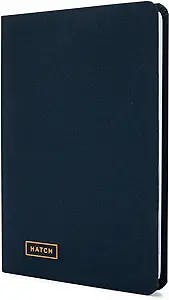 Hatch Project Planner Notebook - Idea Notebook, Idea Journal & Brainstorming Notebook for Entrepreneurs, Project Management, & Business Owners - Midnight Blue - Hardcover, 160 Pages, 5.75” x 8.25”