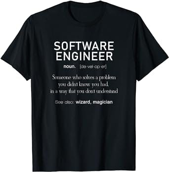 Software Engineer Definition Shirt Coder Definition T Shirt