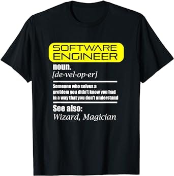 Software Engineer Definition Shirt Coder Definition T Shirt T-Shirt