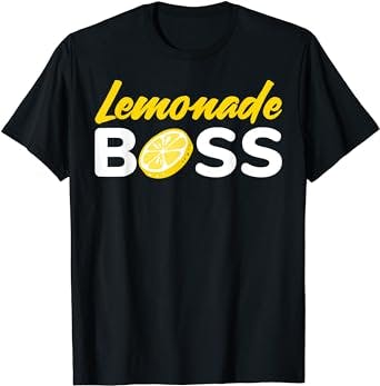 Lemonade Boss T-Shirt Lemonade Stand Young Entrepreneur Gift