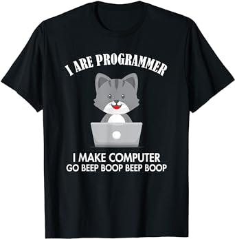 I Are Programmer Cat Engineer Full Stack Software Developer T-Shirt