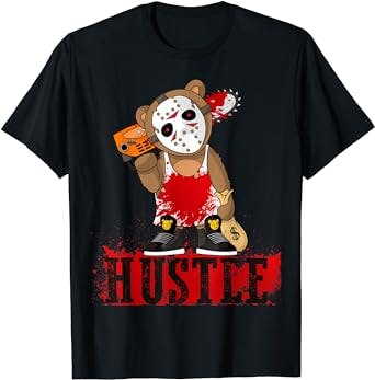 Hip Hop Lover Hockey Mask Teddy Bear Funny Entrepreneur Gift T-Shirt