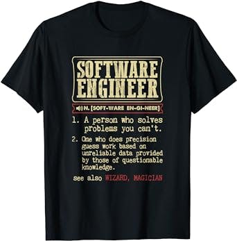 "Laugh Out Loud with the Software Engineer Funny Dictionary Definition T-Sh